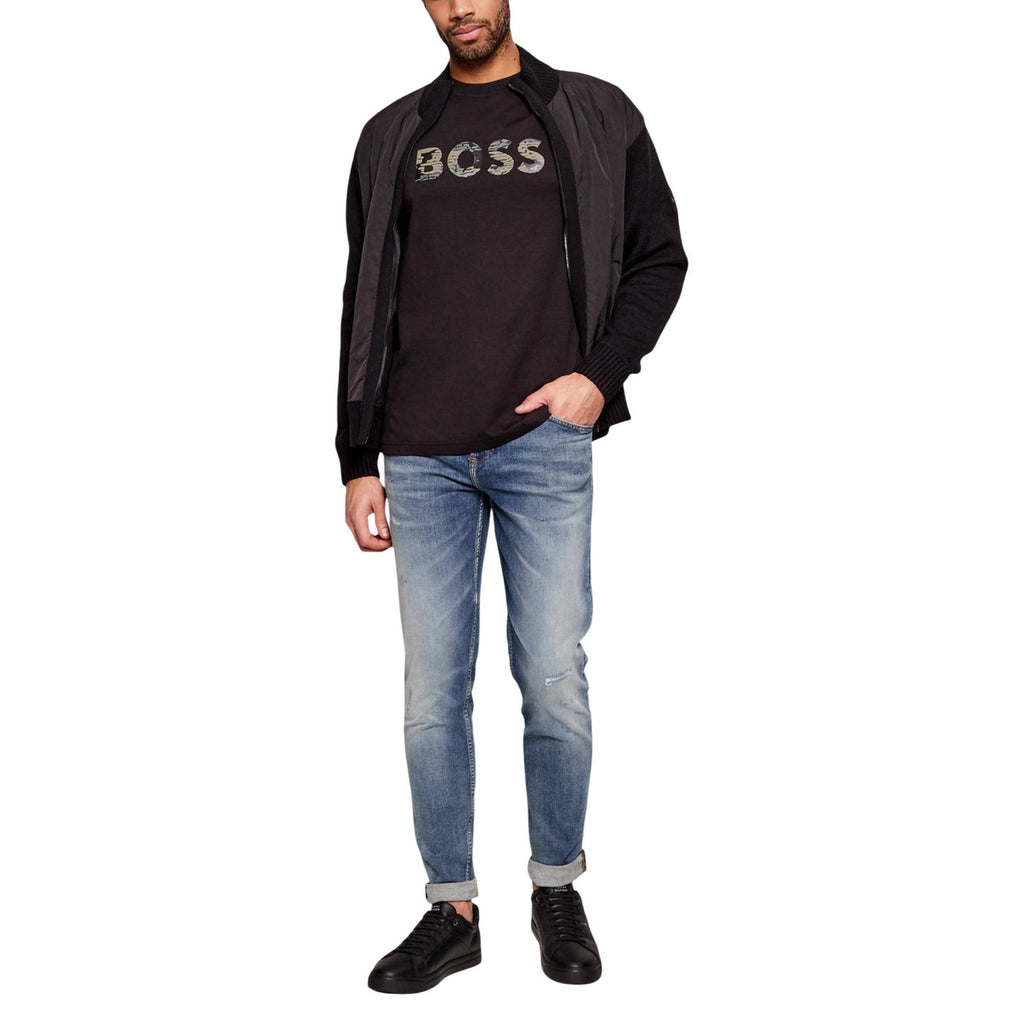 Boss Camisetas Hombre 100%  Algodón Suave Y Transpirable Con Estampado Moderno Versátil