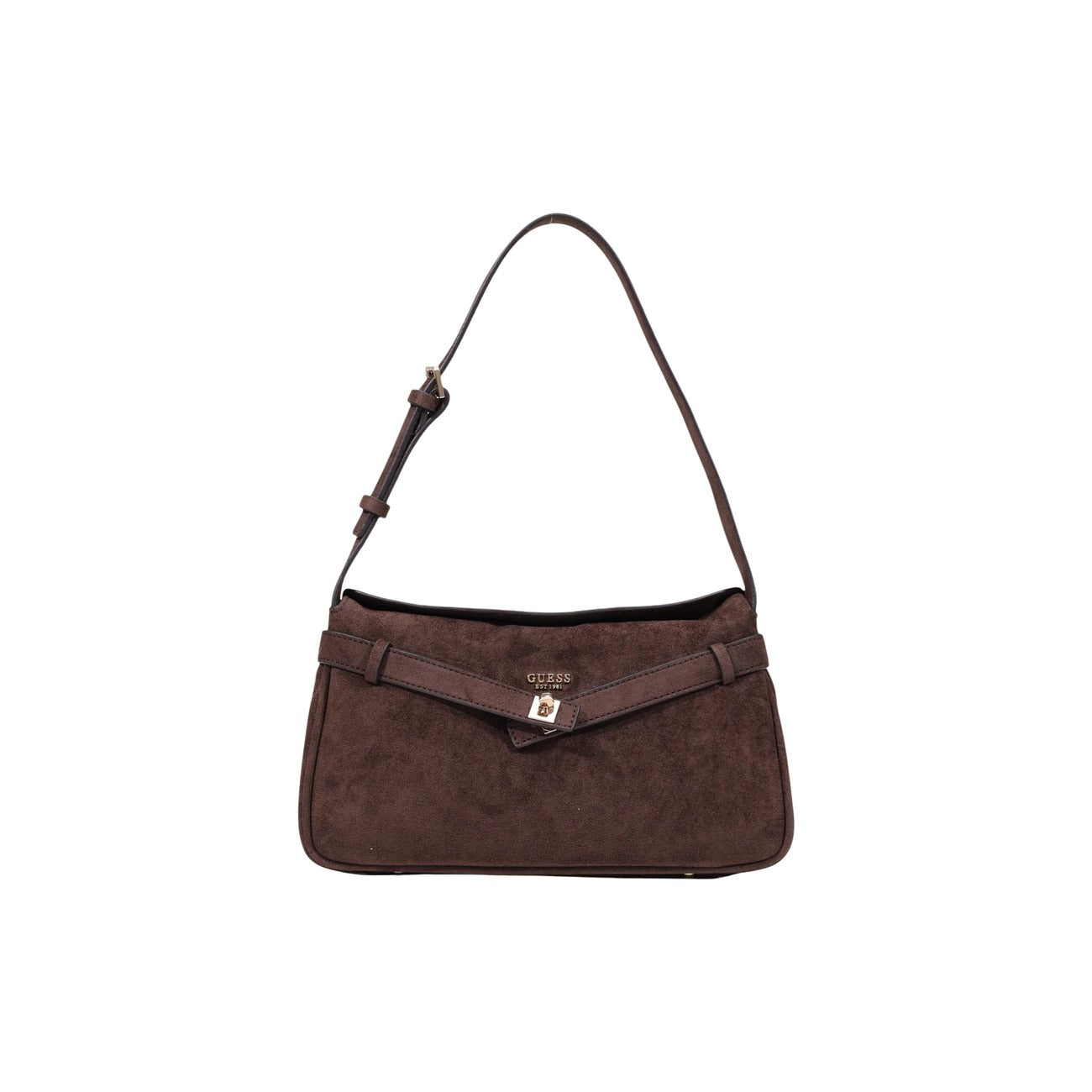 Guess Bolso Mujer Marrón Con Cremallera Y Bolsillos Interiores Alta Calidad Uso Diario
