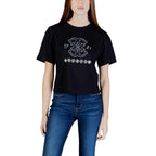 Guess Active T-Shirt Femme Blanche Imprimée Élégante Et Confortable Toute La Journée Fabriquée En Turquie Coton Doux