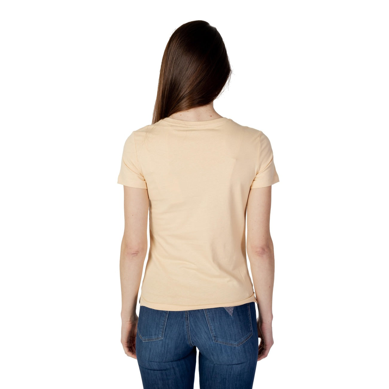 Guess Camisetas Mujer Confort Todo El Día Color Rosa Estampado Distintivo Estilo