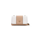Guess Sac bandoulière convertible pour femme à rabat avec fermeture magnétique blanc et poches intérieures