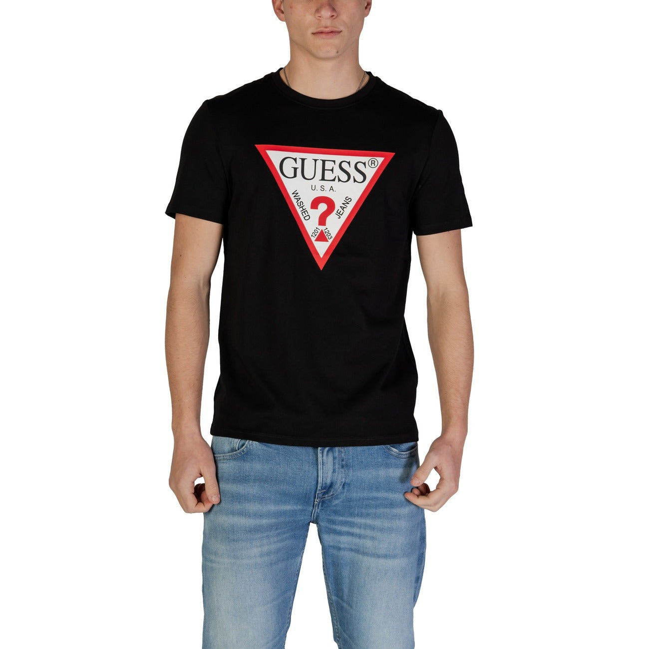 Guess Camiseta Hombre Estampado Sutil Atemporal