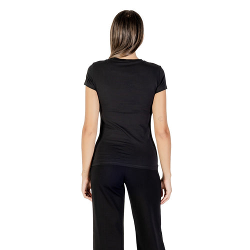 Armani Exchange Camiseta Mujer Strass Negro