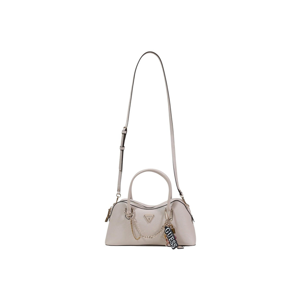 Guess Bolso Davina Beige Con Cremallera Mujer