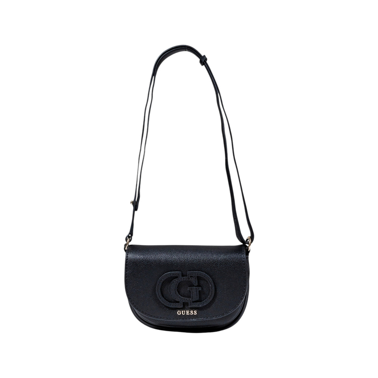 Guess Bolso Bandolera Mujer Negro Con Cierre Botón