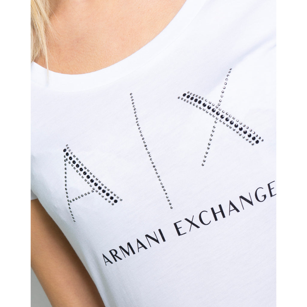 Armani Exchange Camisetas Mujer Blanco Confort