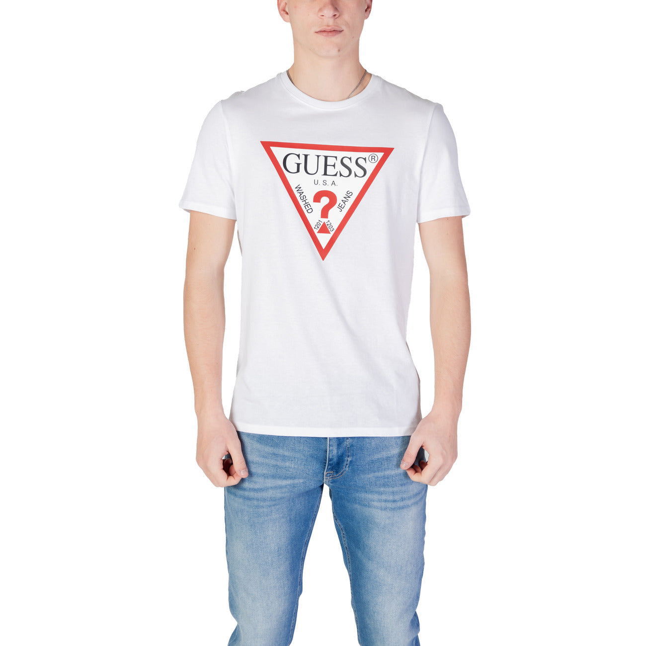 Guess Camiseta Hombre Estampado Sutil Atemporal