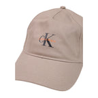 Calvin Klein Sombrero Hombre Beis 100% Algodón Con Hebilla Y Vista Moderna
