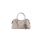 Guess Bolso Davina Beige Con Cremallera Mujer