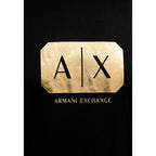 Armani Exchange Camisetas Hombre Negra Estampado