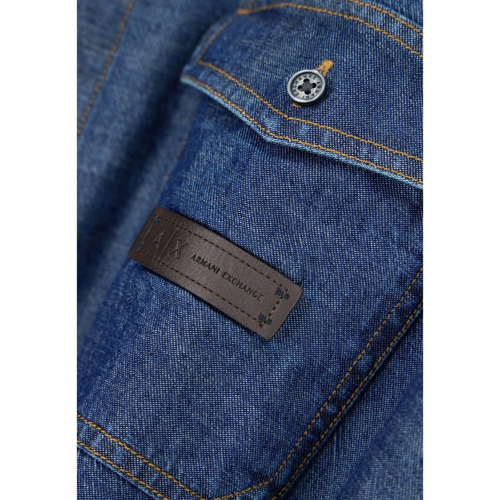 Camisa Armani Exchange Hombre Azul (Ref. 2478204)