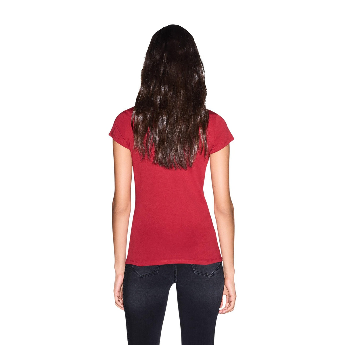 Camiseta Armani Exchange Mujer Rojo