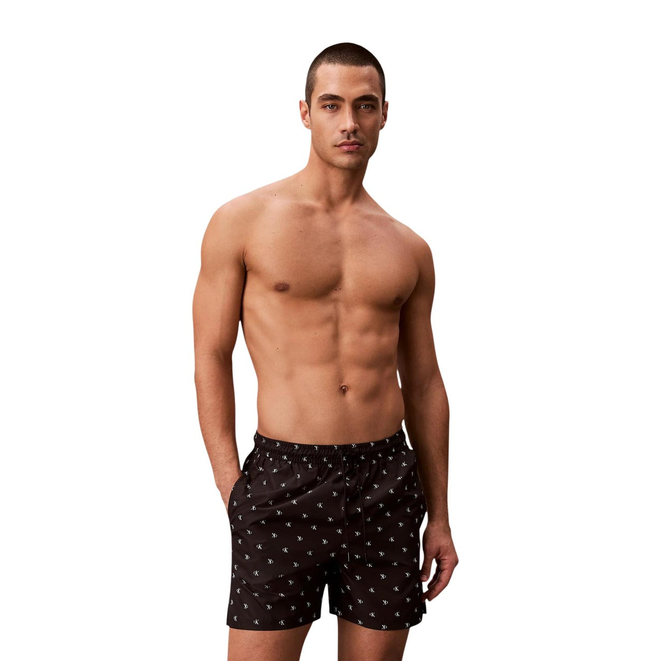 Calvin Klein Jeans Bañadores Hombre Beis Unicolor Cómodo Resistente Playa Piscina