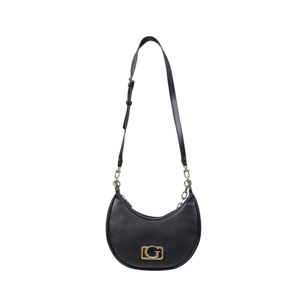 Guess Women's Black Crossbody Bag with Zipper Closure