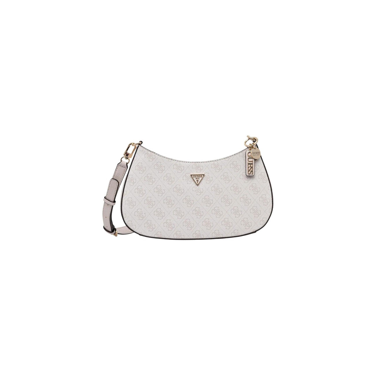 Guess Bolso De Mujer Beis Con Cremallera Bolsillos Interiores Medidas 40 27 13 Cm Compacto