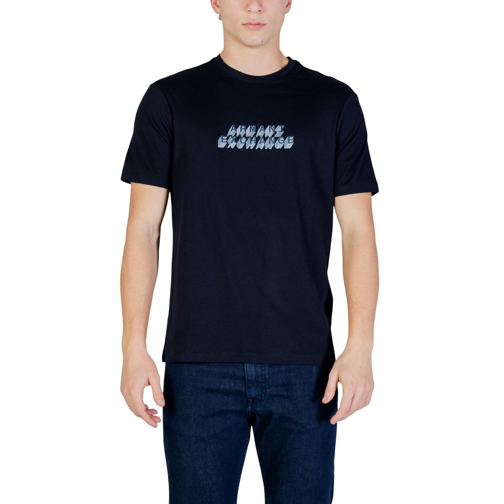 Armani Exchange T-shirts Homme 100% Coton Respirant Imprimé Subtil et Doux