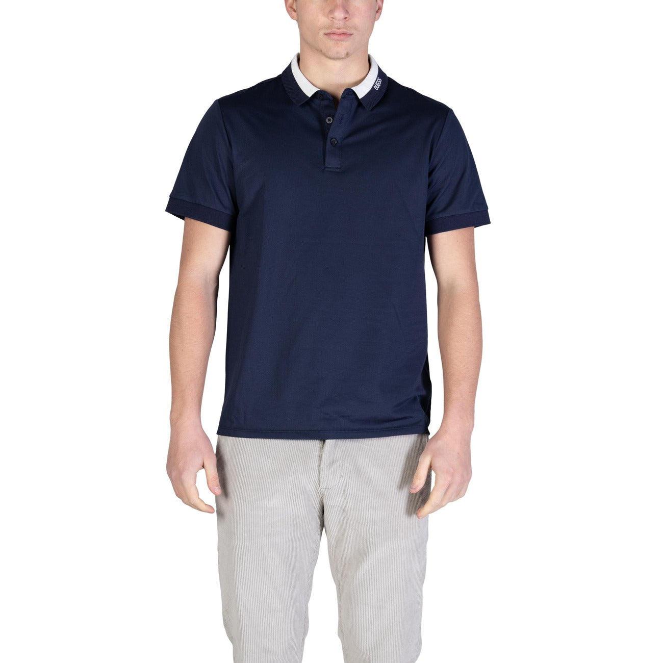 Guess Polo Homme Confort Durable Tissu Respirant Style Urbain Été Moderne Élégant
