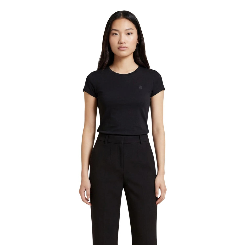 Armani Exchange Femme T-shirts Blanc Col Rond Manches Courtes Confort Toute La Journée
