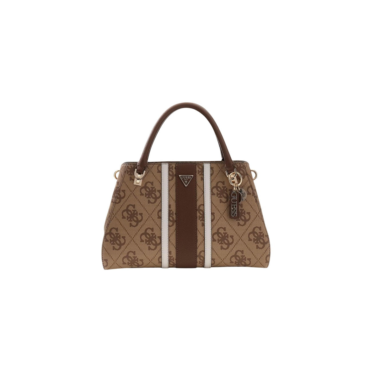 Guess Bolso De Hombro Elsie Beis Con Estampado Y Cremallera Bolsillos Interiores Para Mujer Estilo