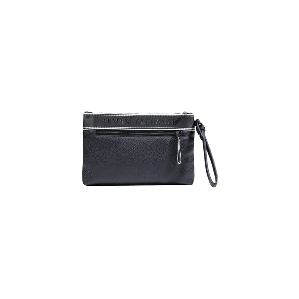 Armani Exchange Bolso De Mano Hombre Negro Con Cremallera Y Dimensiones 30x20x4 Cm