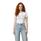 EA7 T-shirts Femme Brillance Subtile Confort Quotidien Qualité Supérieure Noir Pour Printemps Été