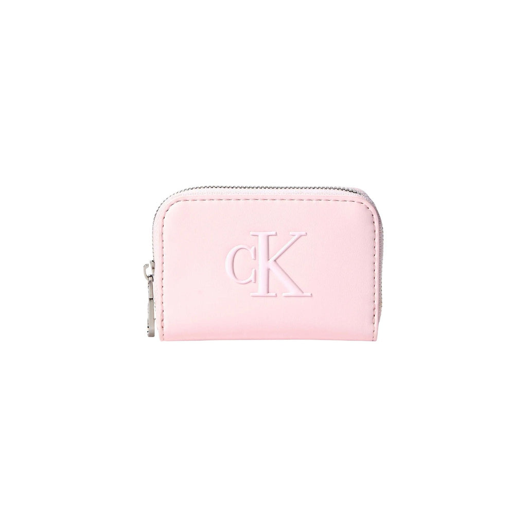 Calvin Klein Carteros Mujer Rosa Con Cremallera En PU De Alta Calidad Para Uso Diario