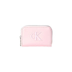 Calvin Klein Carteros Mujer Rosa Con Cremallera En PU De Alta Calidad Para Uso Diario