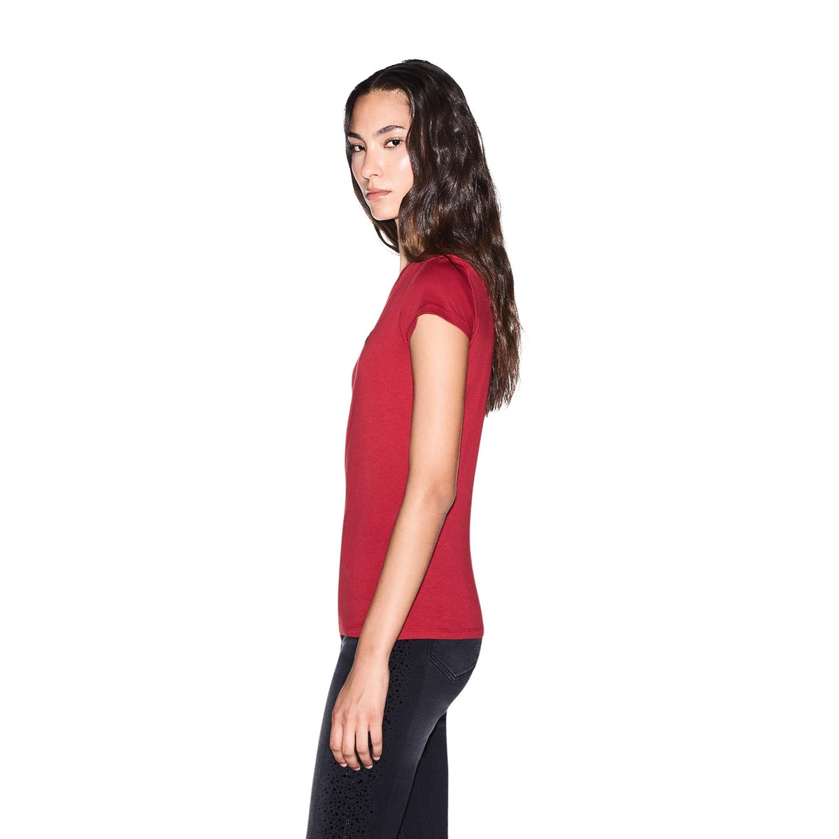 Camiseta Armani Exchange Mujer Rojo