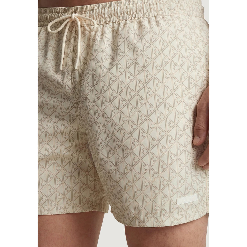 Calvin Klein Jeans Bañadores Hombre Beis Unicolor Cómodo Resistente Playa Piscina