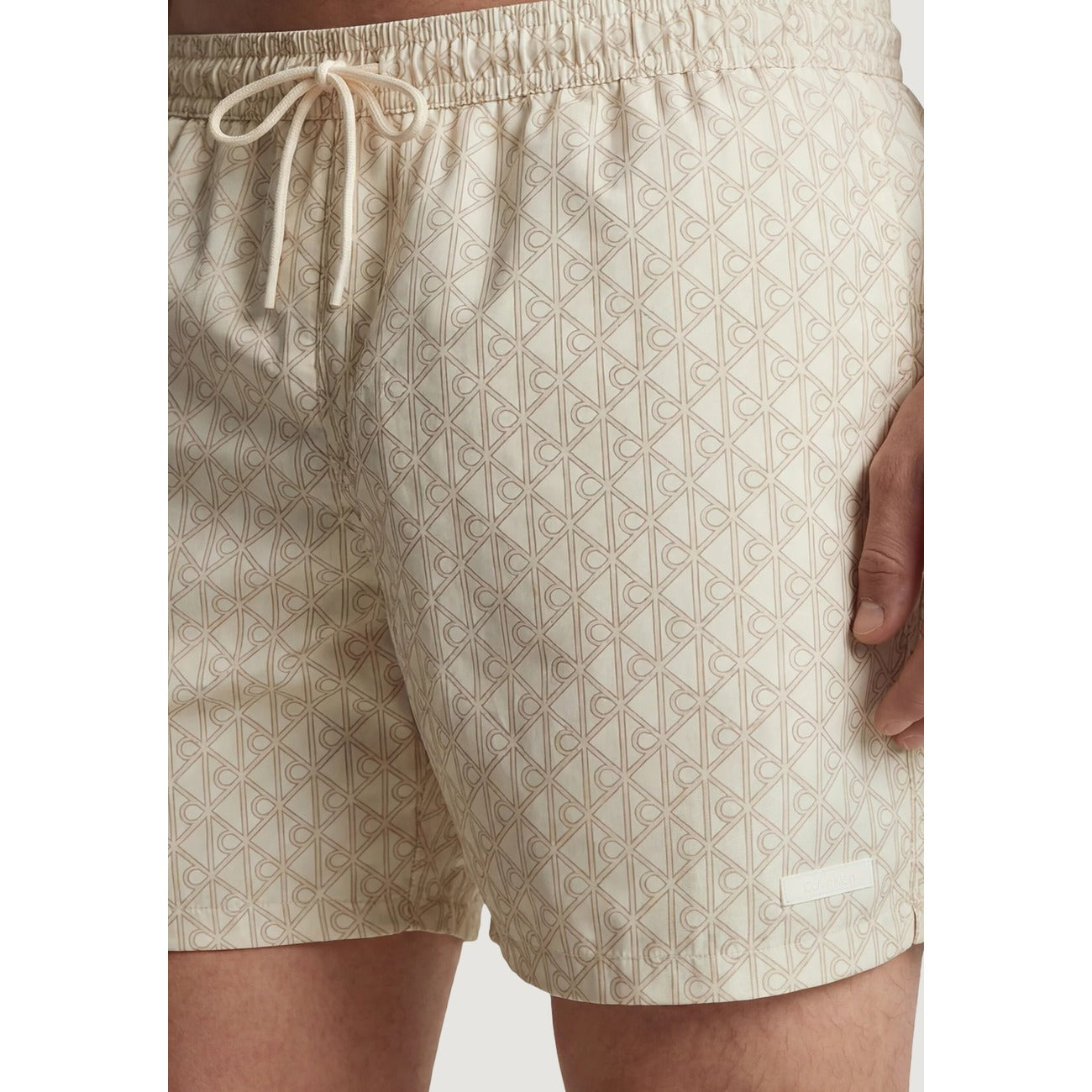 Calvin Klein Jeans Bañadores Hombre Beis Unicolor Cómodo Resistente Playa Piscina