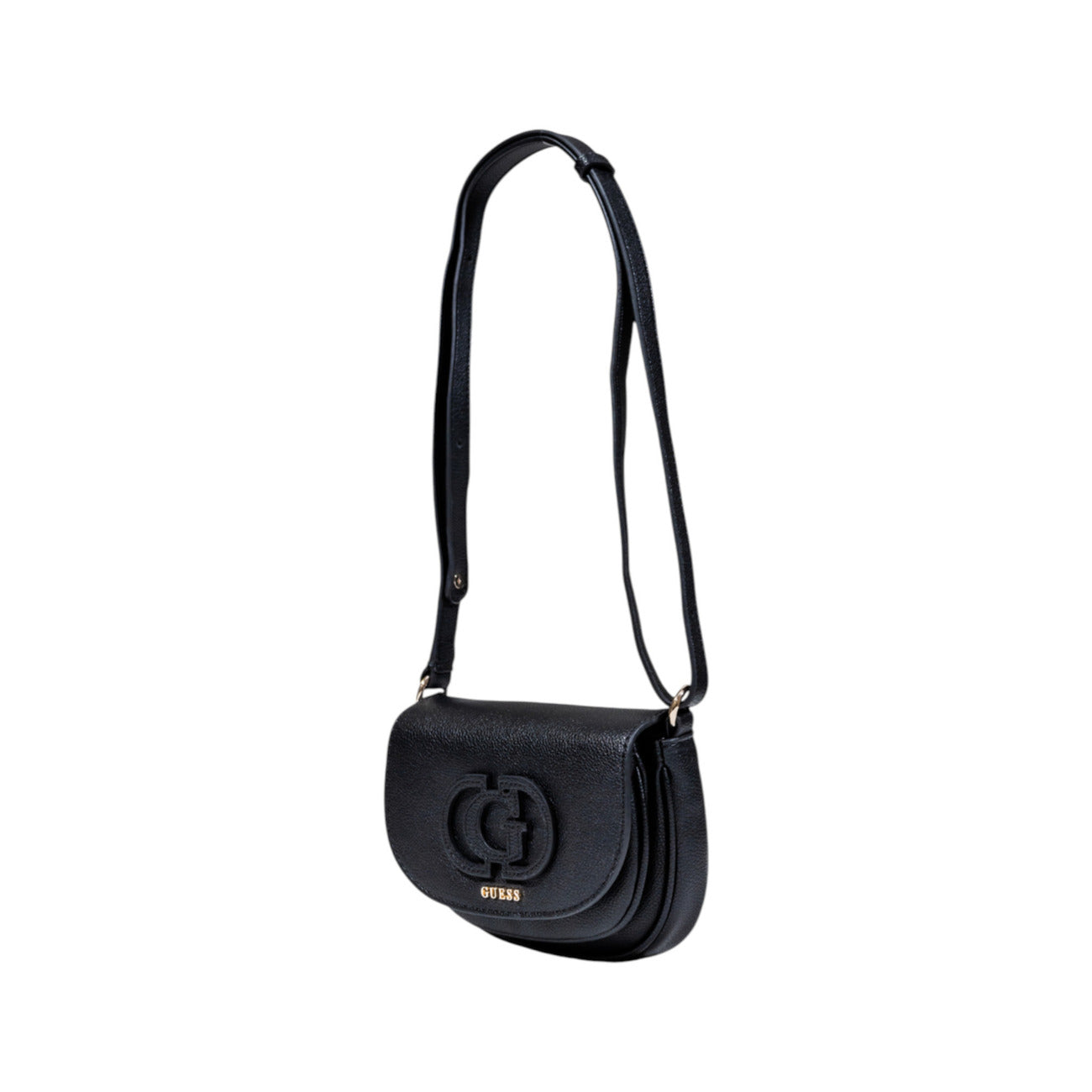 Guess Bolso Bandolera Mujer Negro Con Cierre Botón