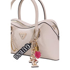 Guess Bolso Davina Beige Con Cremallera Mujer