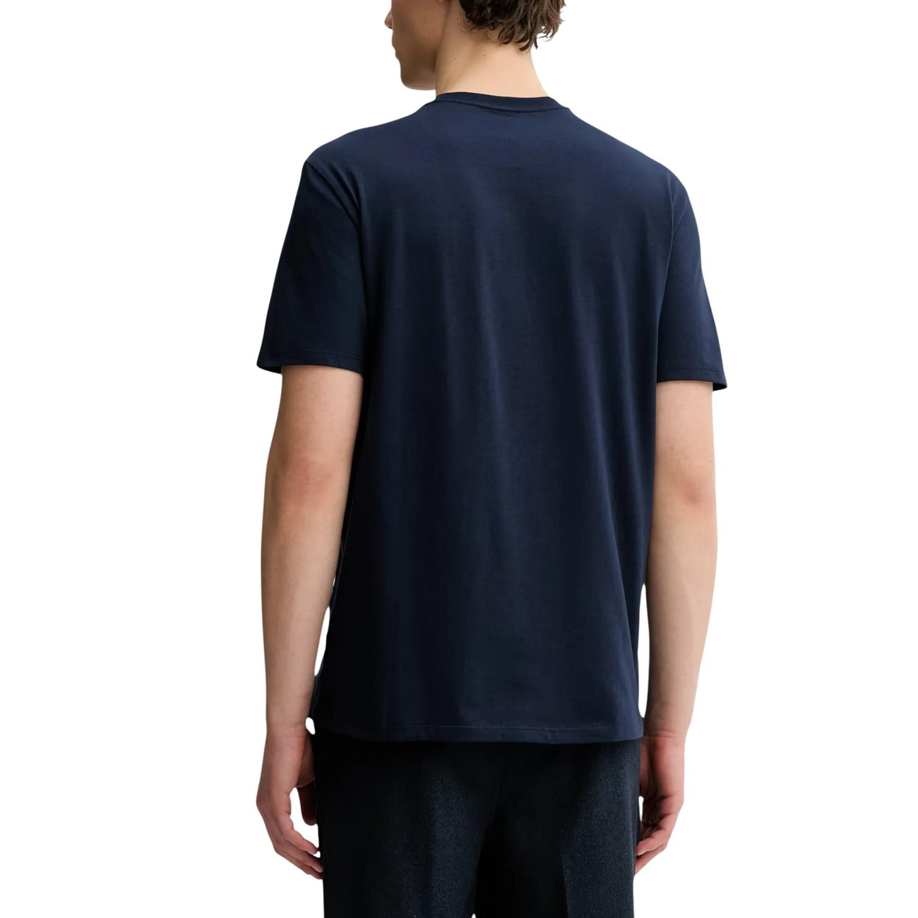 Calvin Klein Camiseta Hombre Azul Estampada Suave
