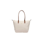 Tommy Hilfiger Bolso Mujer De Mano Nylon Piel Blanco Ligero Y Duradero Con Acabado Premium