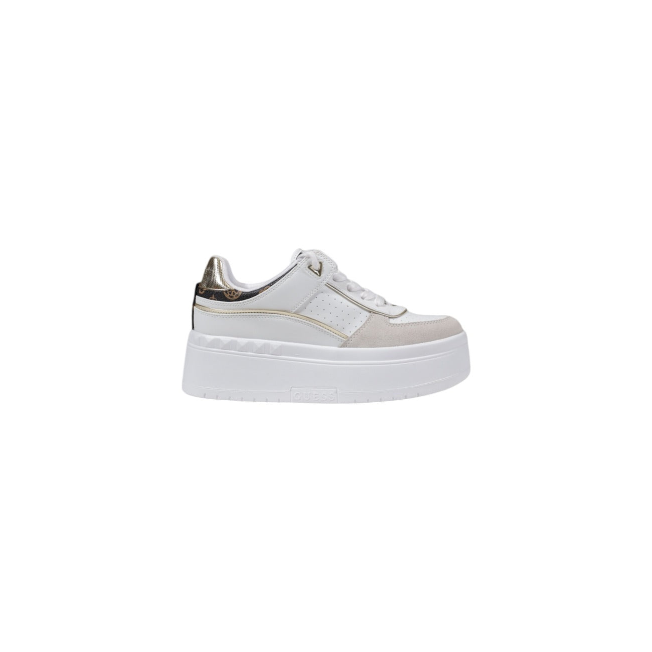 Guess Mujer Sneakers Con Plataforma Integrada Blanco Y Estilo Versátil Perfecto Verano