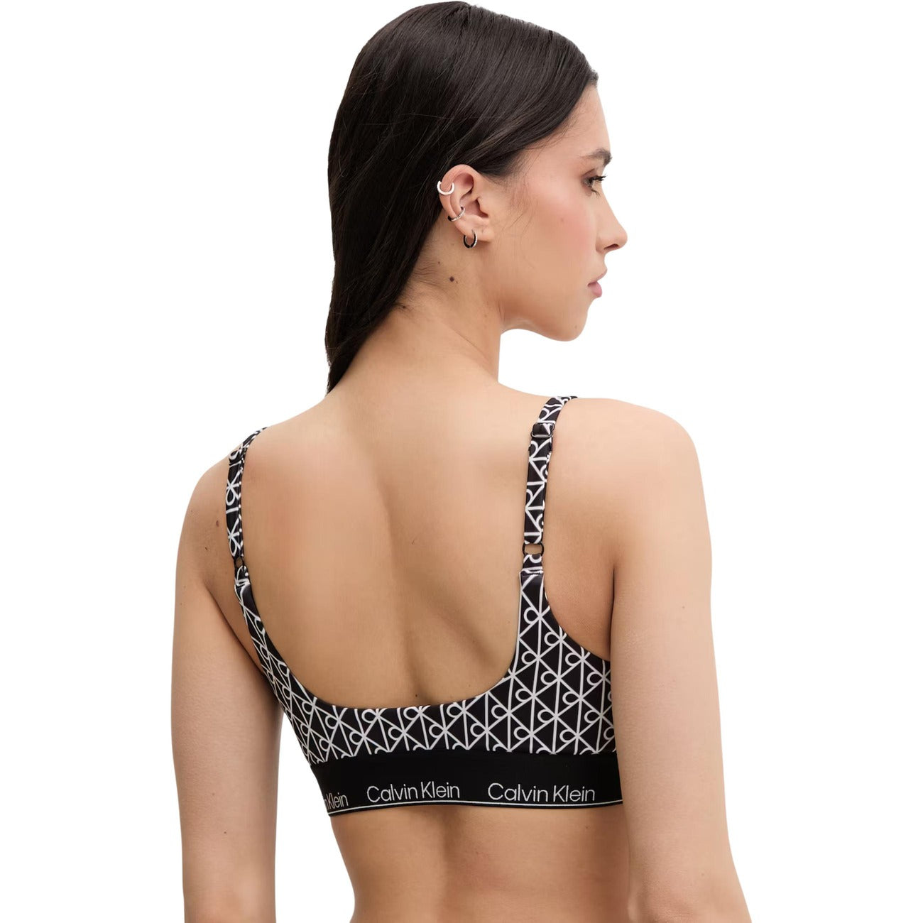 Calvin Klein Jeans Bañadores Mujer Negro Con Diseño Contemporáneo Que Acompaña Cada Movimiento